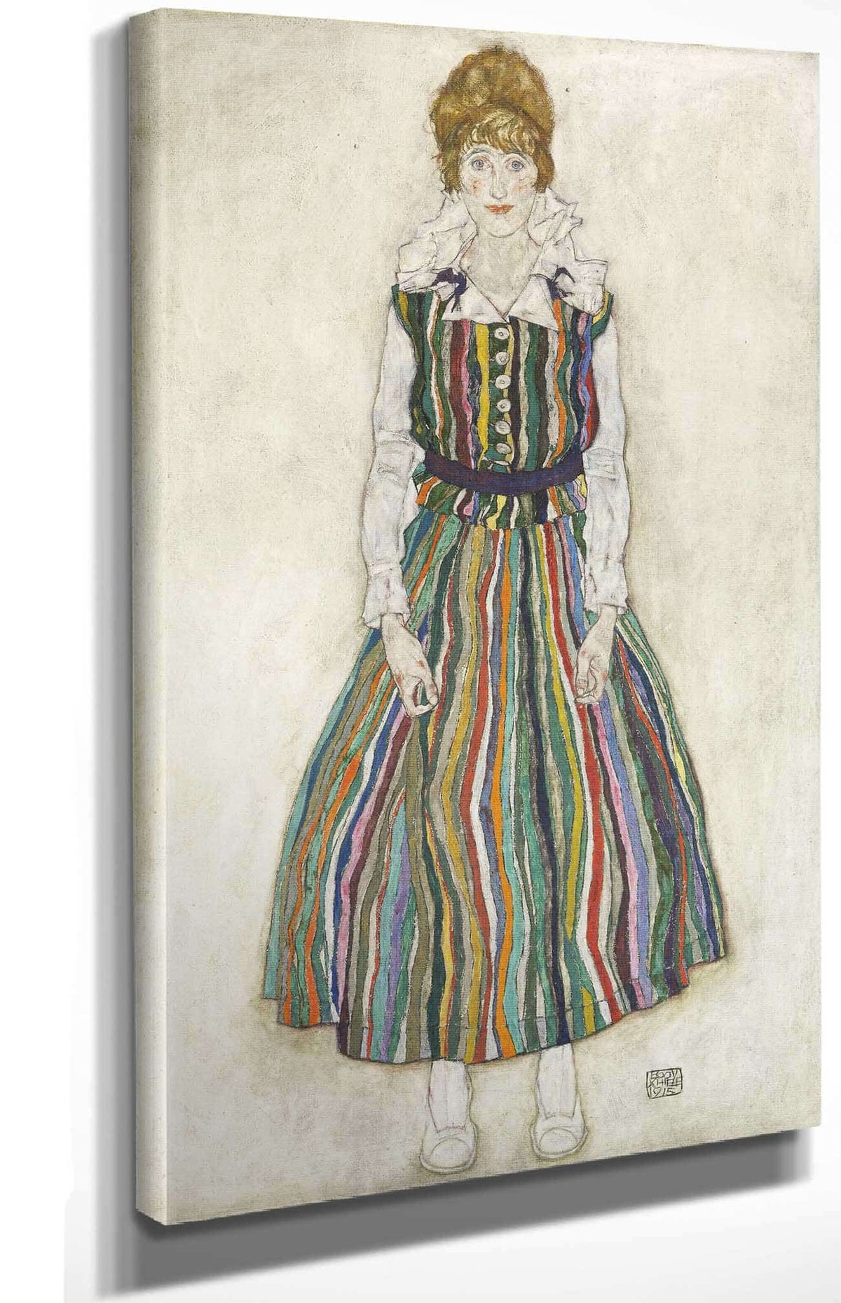 Portrait Of Edith The Artists Wife by Egon Schiele Posters, Prints, & Visual Artwork