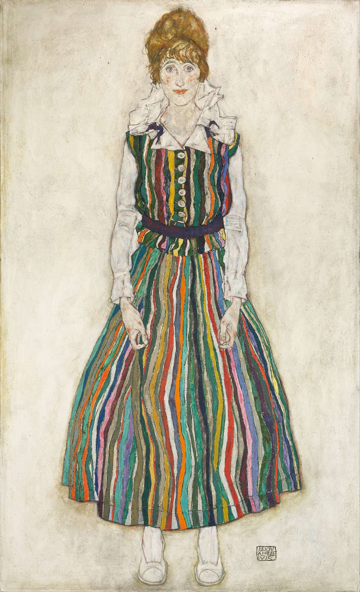 Portrait Of Edith The Artists Wife by Egon Schiele Posters, Prints, & Visual Artwork