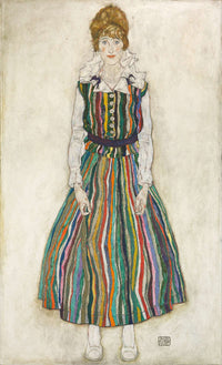 Portrait Of Edith The Artists Wife by Egon Schiele Posters, Prints, & Visual Artwork