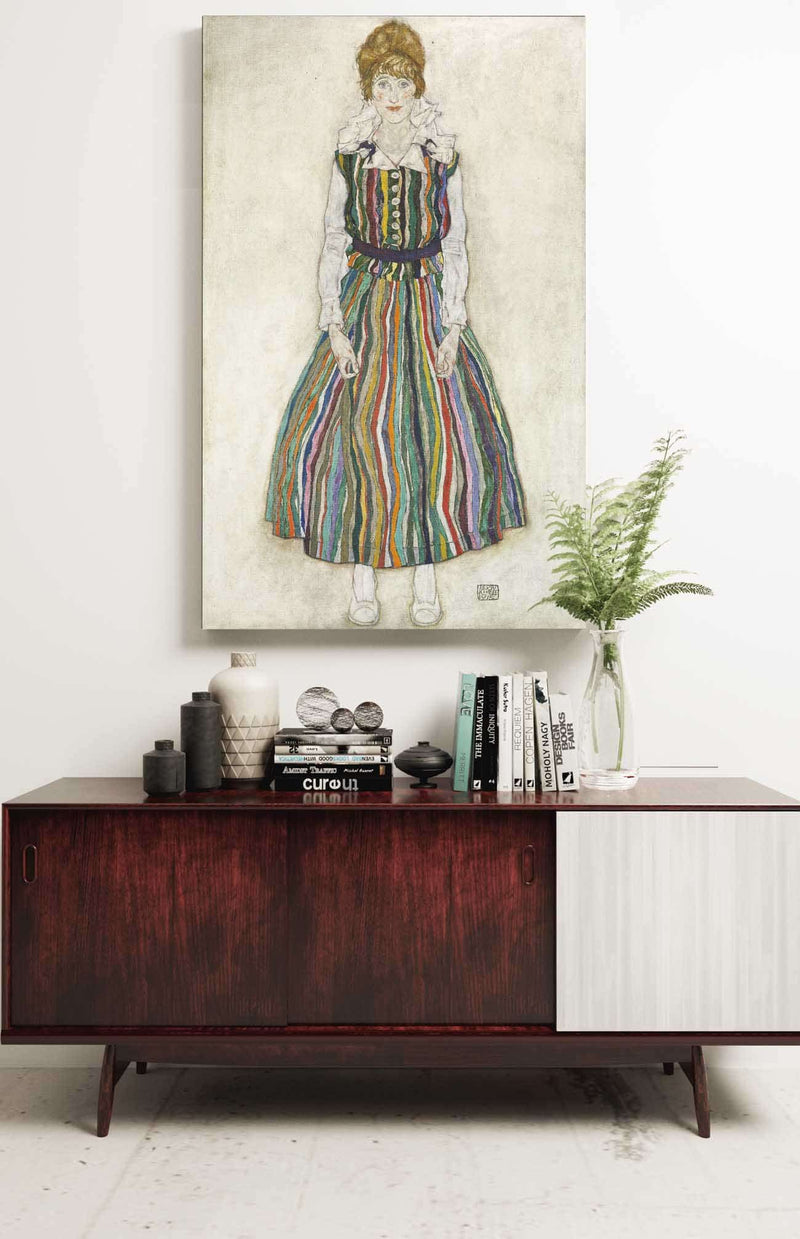 Portrait Of Edith The Artists Wife by Egon Schiele Posters, Prints, & Visual Artwork