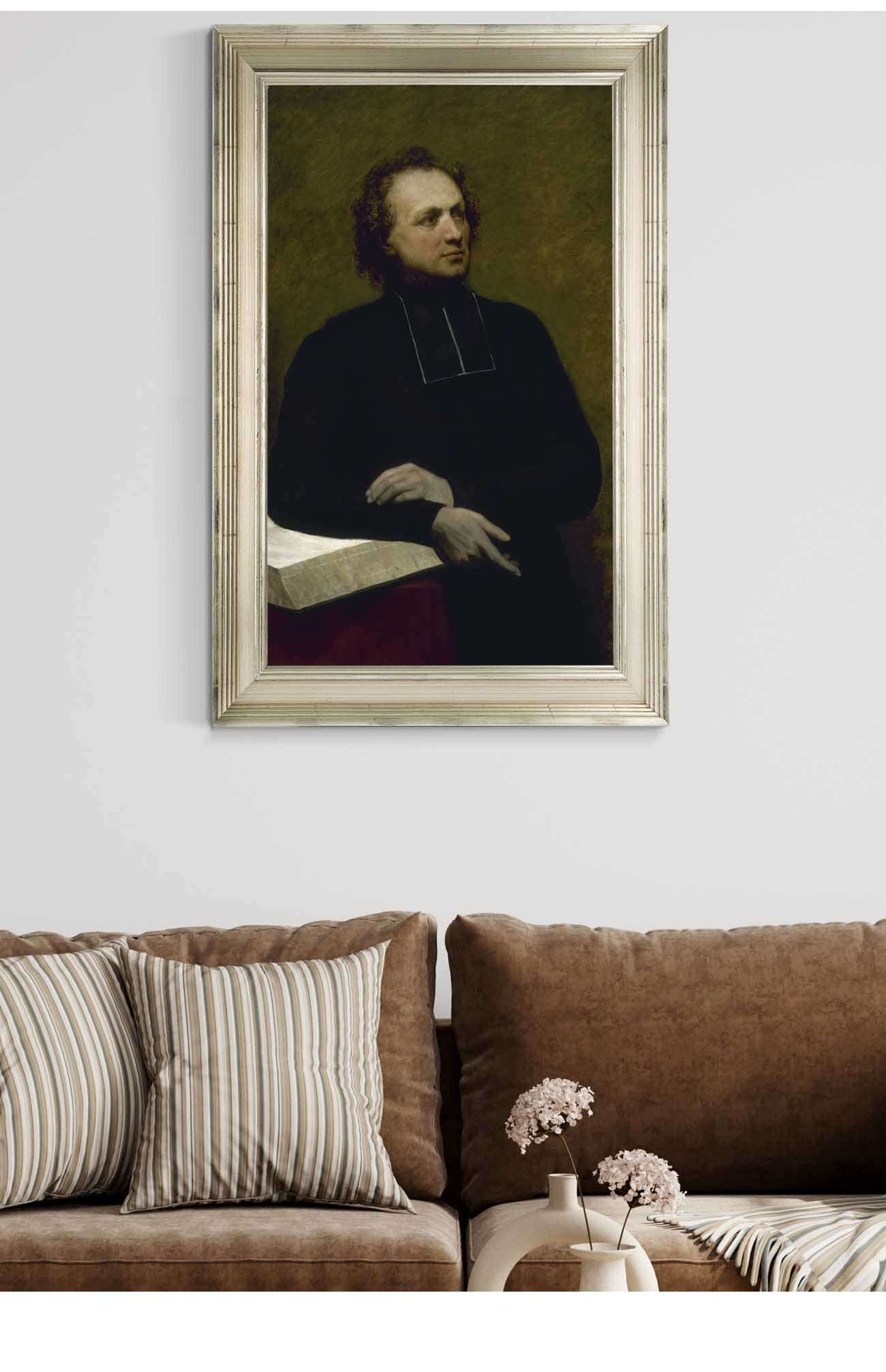 Portrait Of Father Gaspard Deguerry by Ary Scheffer Posters, Prints, & Visual Artwork