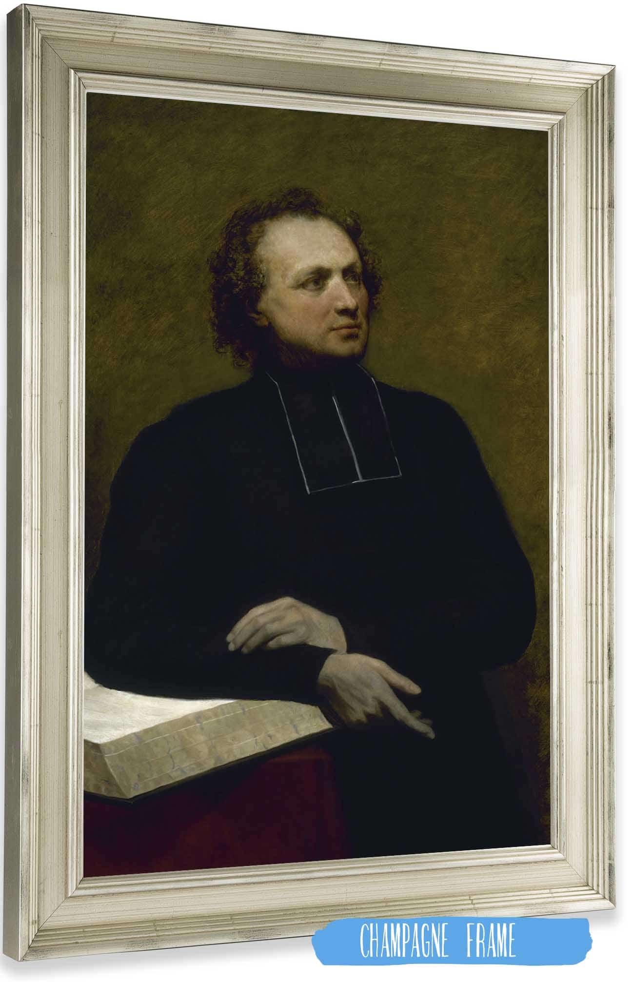 Portrait Of Father Gaspard Deguerry by Ary Scheffer Posters, Prints, & Visual Artwork