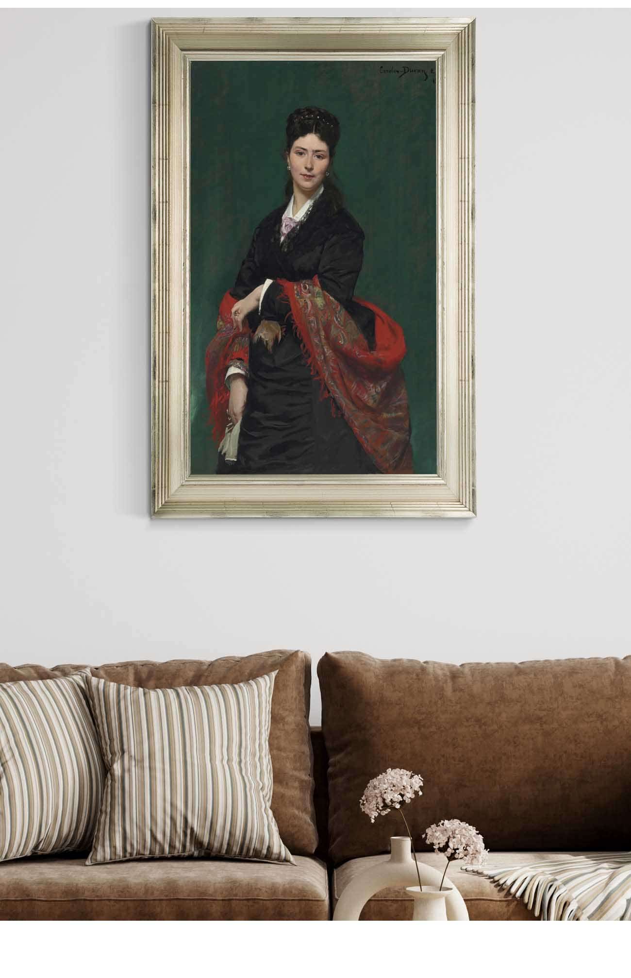 Portrait Of Madame Marie Clerc by Carolus Duran Posters, Prints, & Visual Artwork