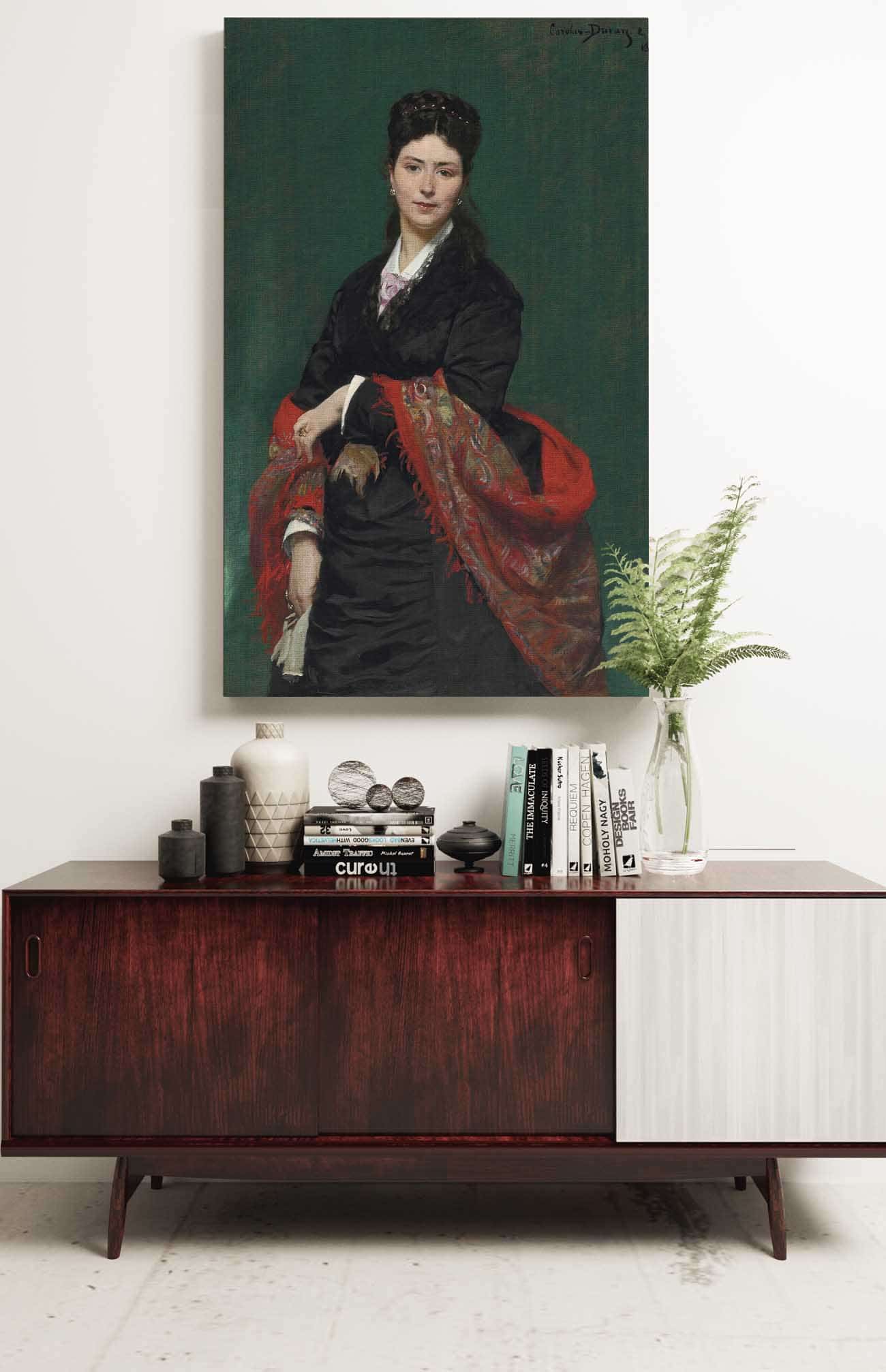 Portrait Of Madame Marie Clerc by Carolus Duran Posters, Prints, & Visual Artwork