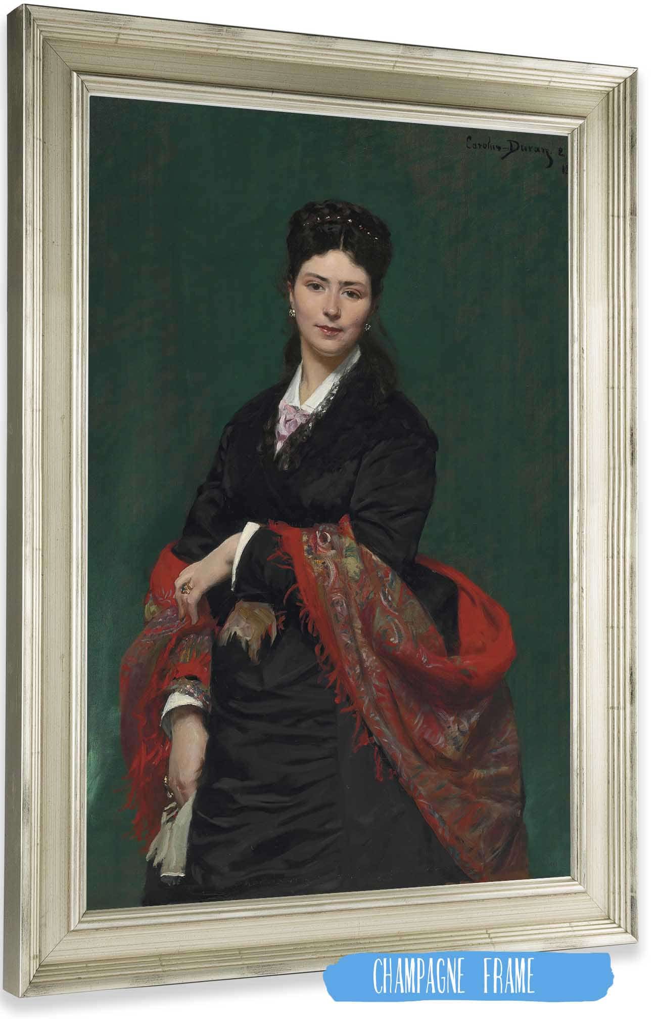 Portrait Of Madame Marie Clerc by Carolus Duran Posters, Prints, & Visual Artwork