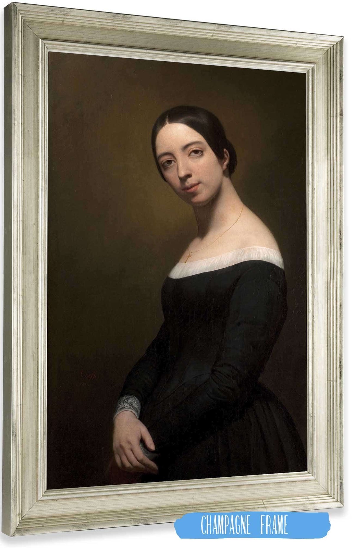 Portrait Of Pauline Viardot by Ary Scheffer Posters, Prints, & Visual Artwork