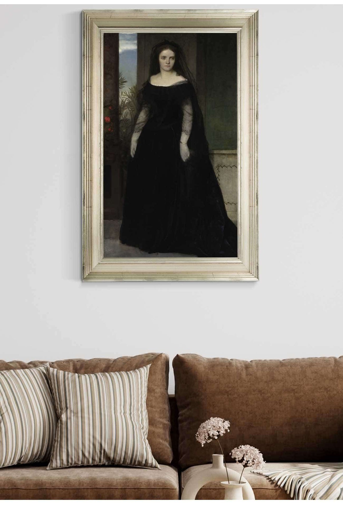 Portrait Of The Actress Fanny Janauschek by Arnold Bocklin Posters, Prints, & Visual Artwork