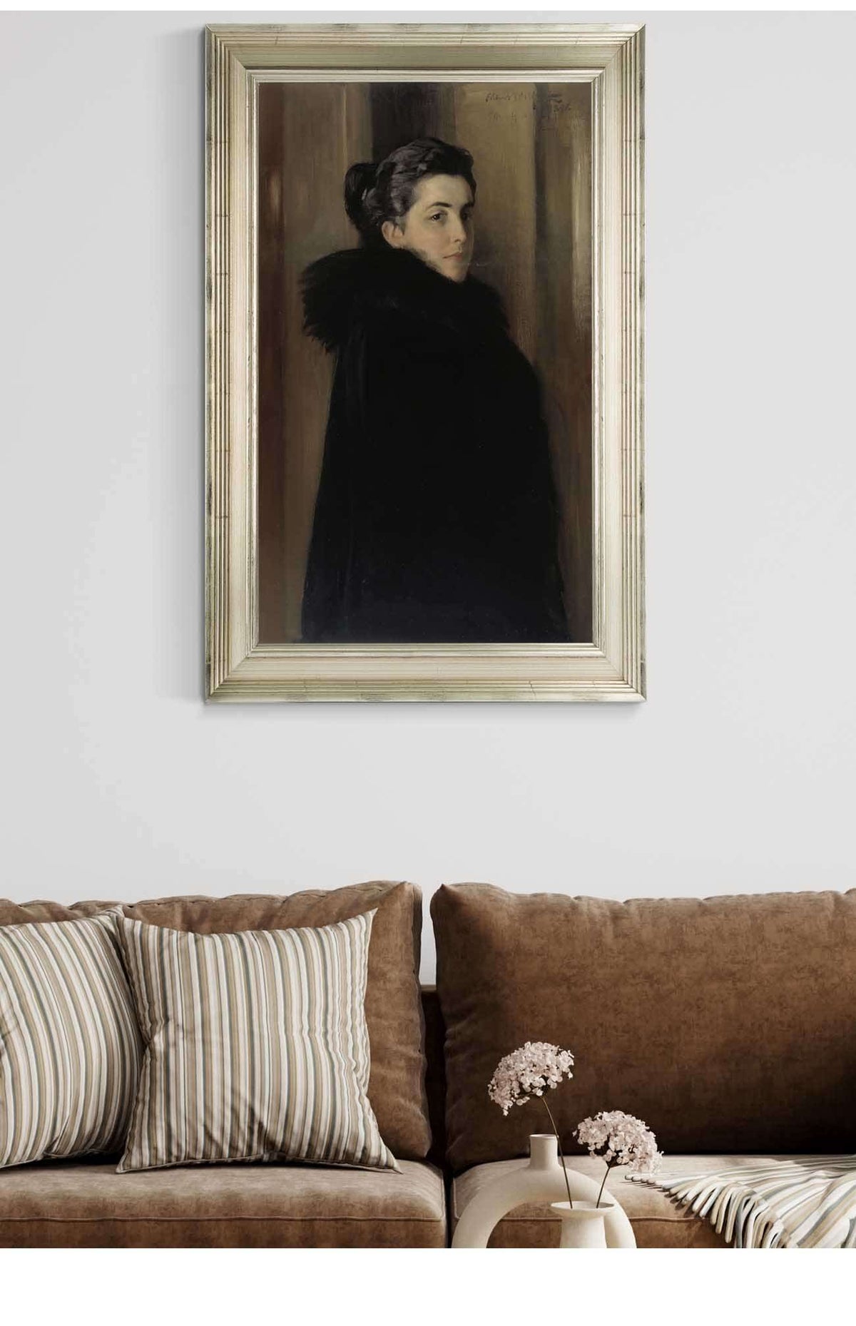 Portrait Of The Artists Wife Ellan Edelfelt by Albert Edelfelt Posters, Prints, & Visual Artwork