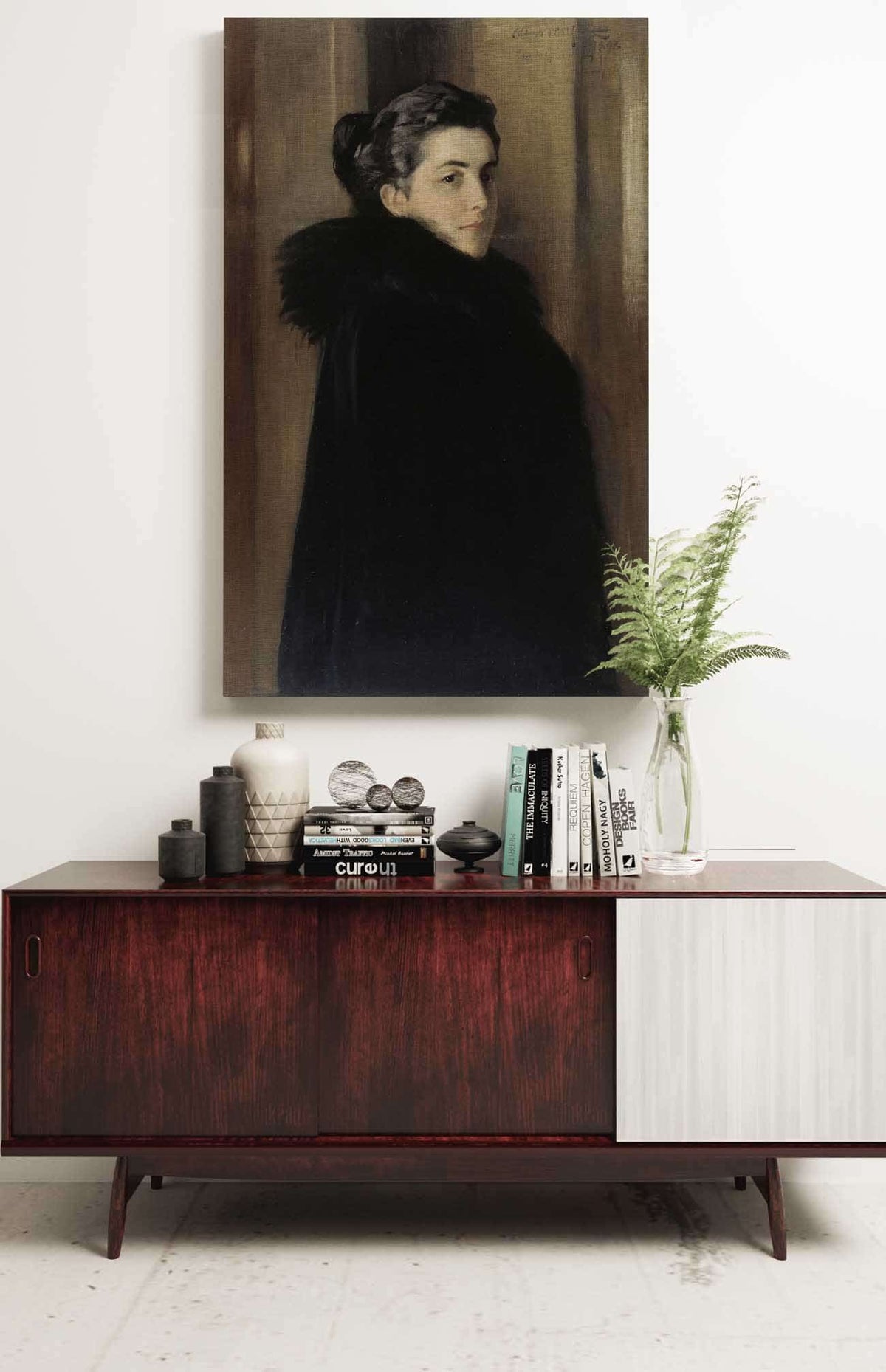 Portrait Of The Artists Wife Ellan Edelfelt by Albert Edelfelt Posters, Prints, & Visual Artwork