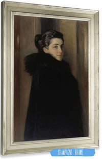 Portrait Of The Artists Wife Ellan Edelfelt by Albert Edelfelt Posters, Prints, & Visual Artwork