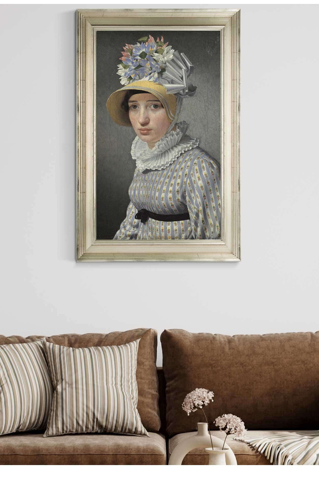 Portrait Of The Model Maddalena Or Anna Maria Uhden by Christoffer Wilhelm Eckersberg Posters, Prints, & Visual Artwork