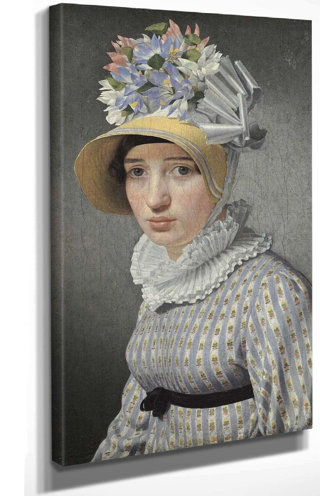 Portrait Of The Model Maddalena Or Anna Maria Uhden by Christoffer Wilhelm Eckersberg Posters, Prints, & Visual Artwork