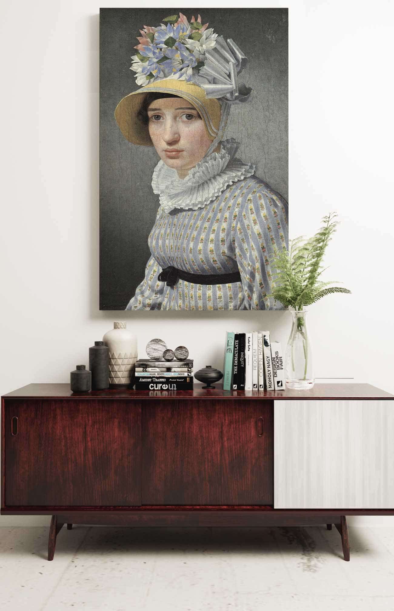 Portrait Of The Model Maddalena Or Anna Maria Uhden by Christoffer Wilhelm Eckersberg Posters, Prints, & Visual Artwork