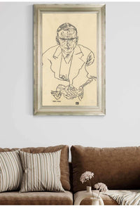 Portrat Des Schriftstellers Robert Muller by Egon Schiele Posters, Prints, & Visual Artwork