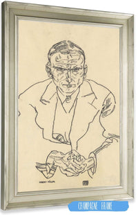 Portrat Des Schriftstellers Robert Muller by Egon Schiele Posters, Prints, & Visual Artwork