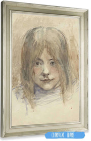 Portret Van Een Meisje  by Jozef Israels Posters, Prints, & Visual Artwork