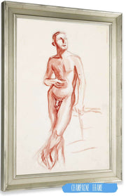 Poseeraava Alaston Mies  by Magnus Enckell Posters, Prints, & Visual Artwork