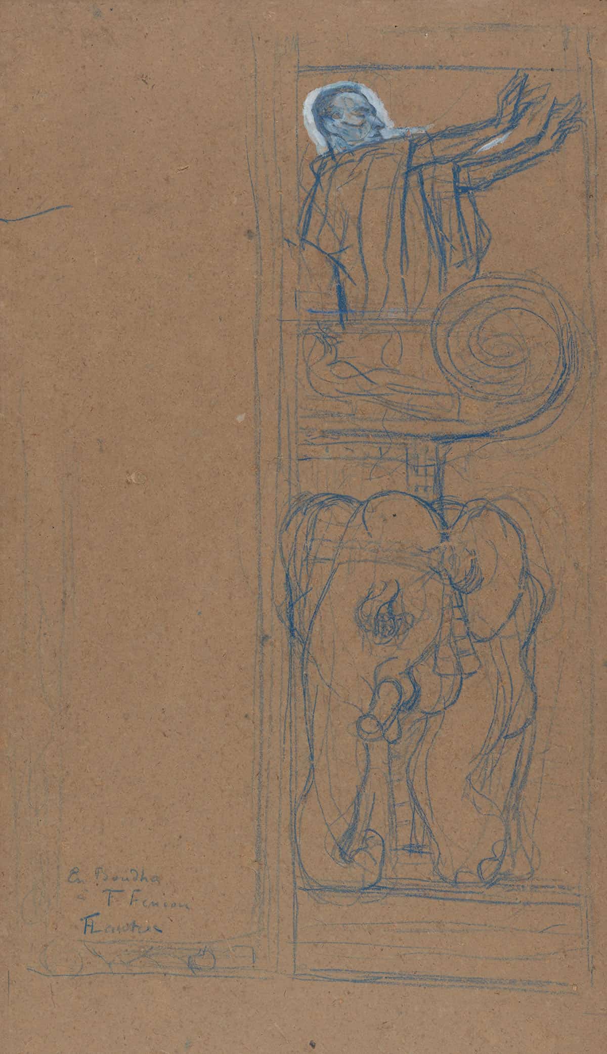 Preliminary Design For The Playbill To Le Chariot De Terre Cuite by Henri De Toulouse Lautrec Posters, Prints, & Visual Artwork