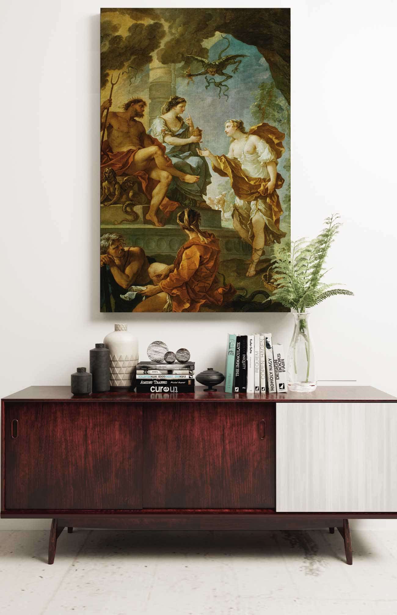 Psyche Obtaining The Elixir Of Beauty From Proserpine by Charles Joseph Natoire Posters, Prints, & Visual Artwork