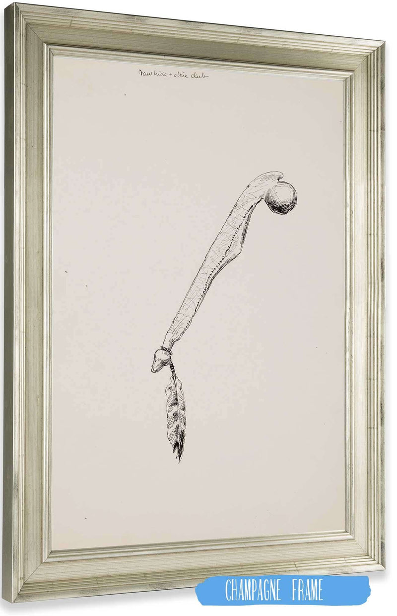 Rawhide And Stone Club by Frederic Remington Posters, Prints, & Visual Artwork