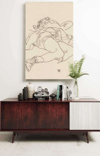 Reclining Woman With Raised Skirt by Egon Schiele Posters, Prints, & Visual Artwork