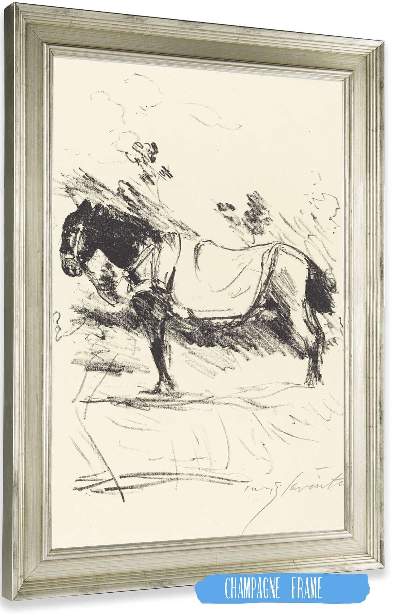 Riding Horse Reitpferd by Lovis Corinth Posters, Prints, & Visual Artwork