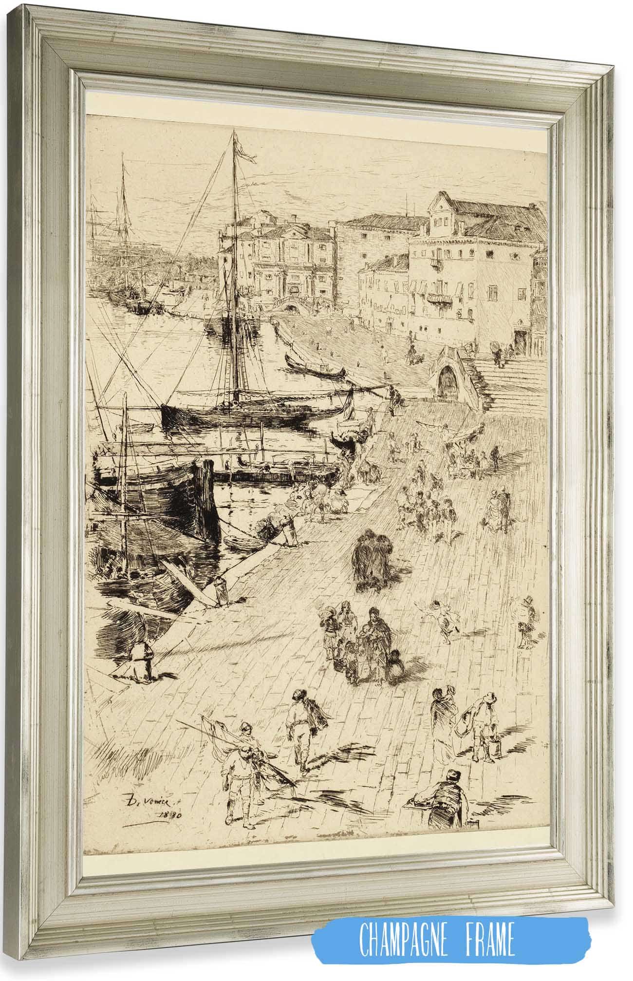 Riva Degli Schiavoni Ii by Frank Duveneck Posters, Prints, & Visual Artwork
