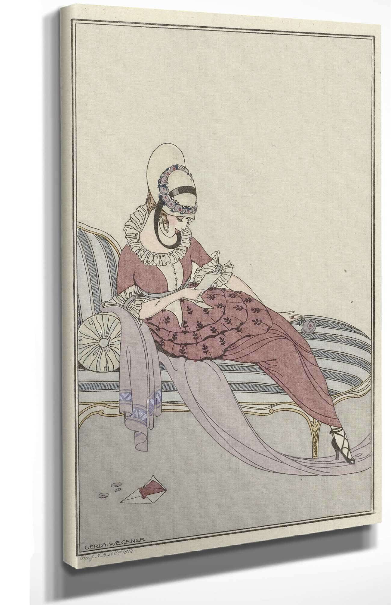 Robe De Gabardin by Gerda Wegener Posters, Prints, & Visual Artwork