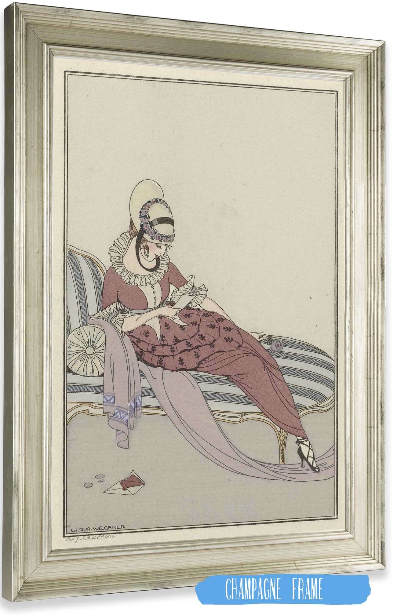 Robe De Gabardin by Gerda Wegener Posters, Prints, & Visual Artwork