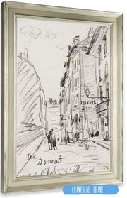 Rue Domat Le Fevrier  Eme Arrondissement by Johan Barthold Jongkind Posters, Prints, & Visual Artwork