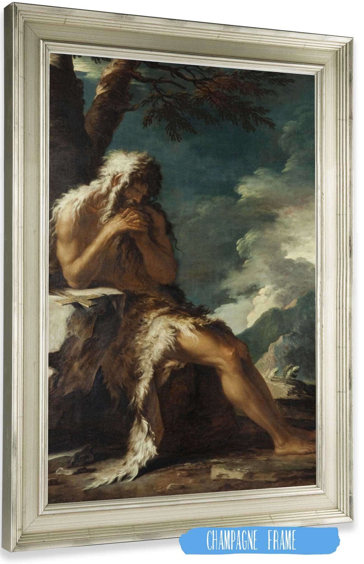 Saint Humphrey Onuphrius by Salvator Rosa Posters, Prints, & Visual Artwork