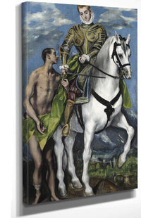 Saint Martin And The Beggar by El Greco Posters, Prints, & Visual Artwork