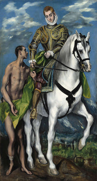 Saint Martin And The Beggar by El Greco Posters, Prints, & Visual Artwork