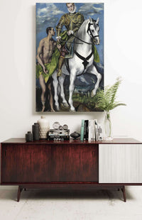 Saint Martin And The Beggar by El Greco Posters, Prints, & Visual Artwork