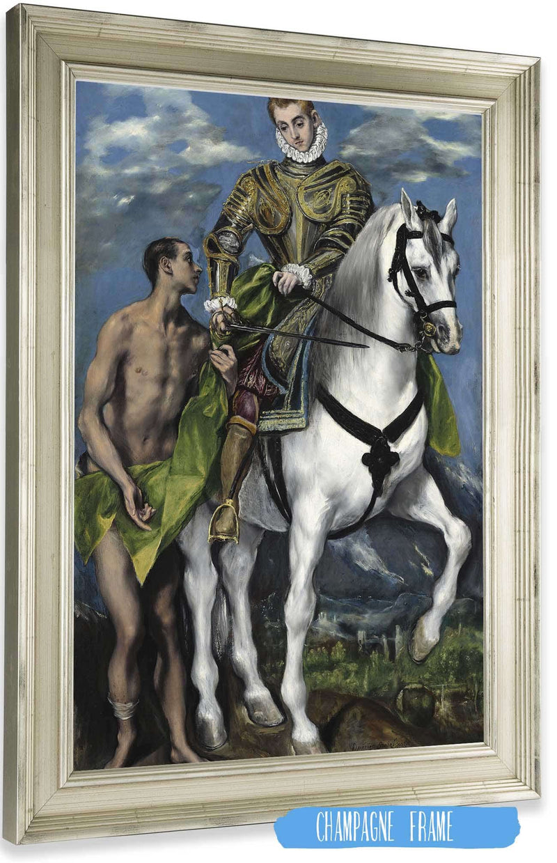 Saint Martin And The Beggar by El Greco Posters, Prints, & Visual Artwork