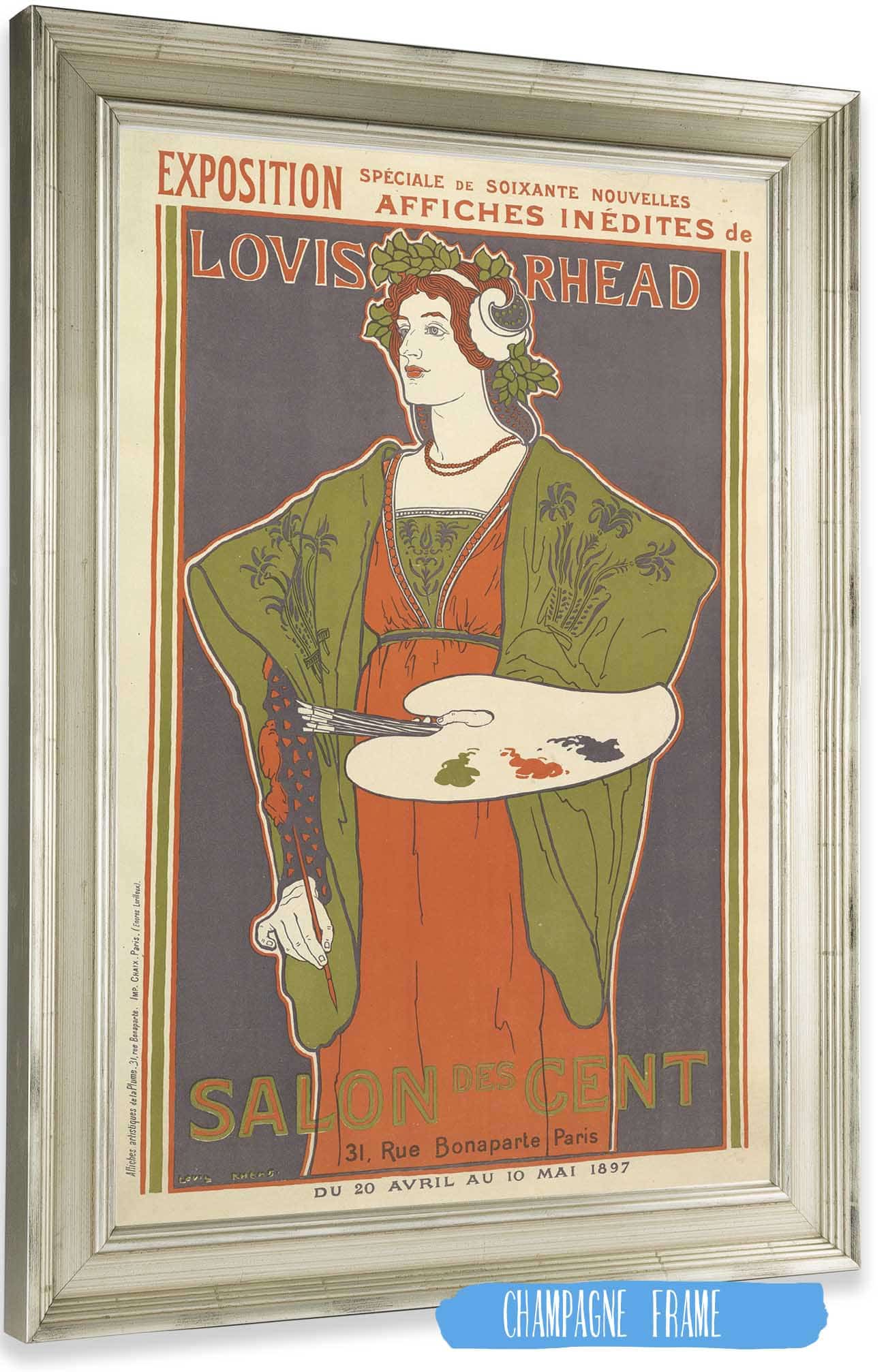 Salon Des Cent by Louis Rhead Posters, Prints, & Visual Artwork