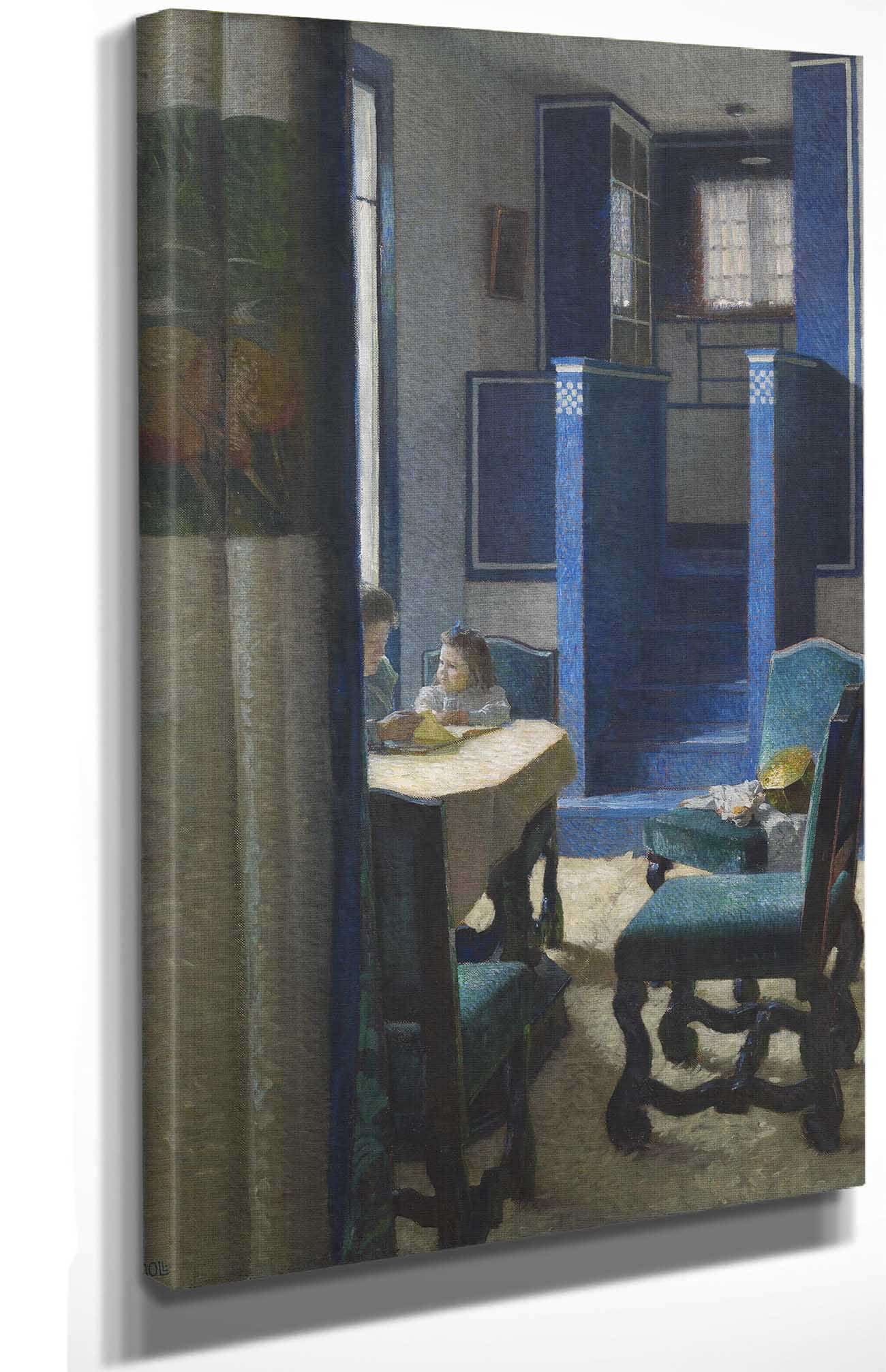 Salon Im Haus Auf Der Hohen Warte by Carl Moll Posters, Prints, & Visual Artwork
