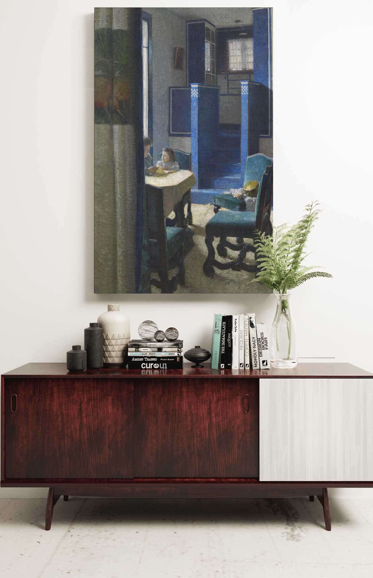 Salon Im Haus Auf Der Hohen Warte by Carl Moll Posters, Prints, & Visual Artwork