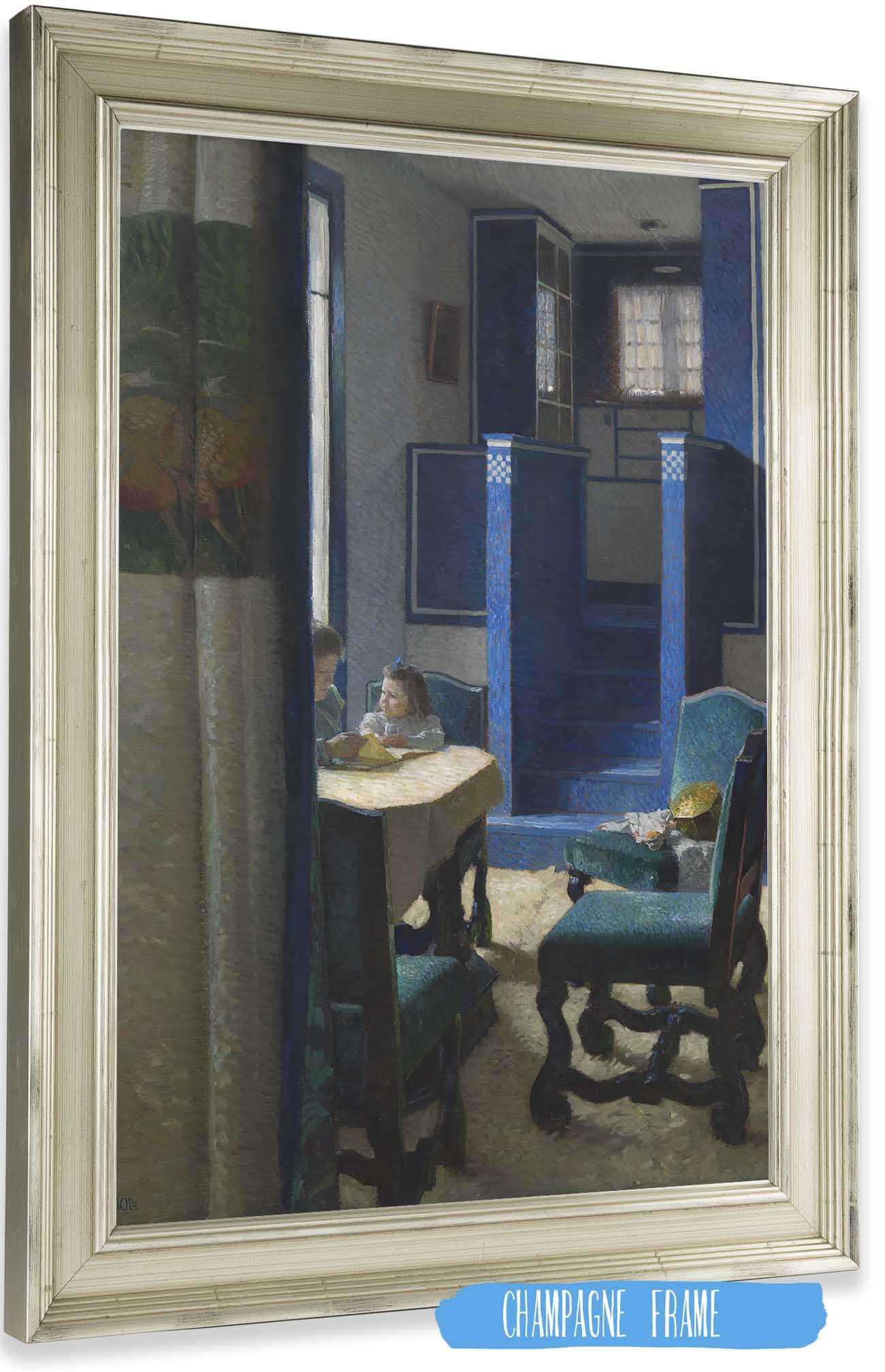 Salon Im Haus Auf Der Hohen Warte by Carl Moll Posters, Prints, & Visual Artwork