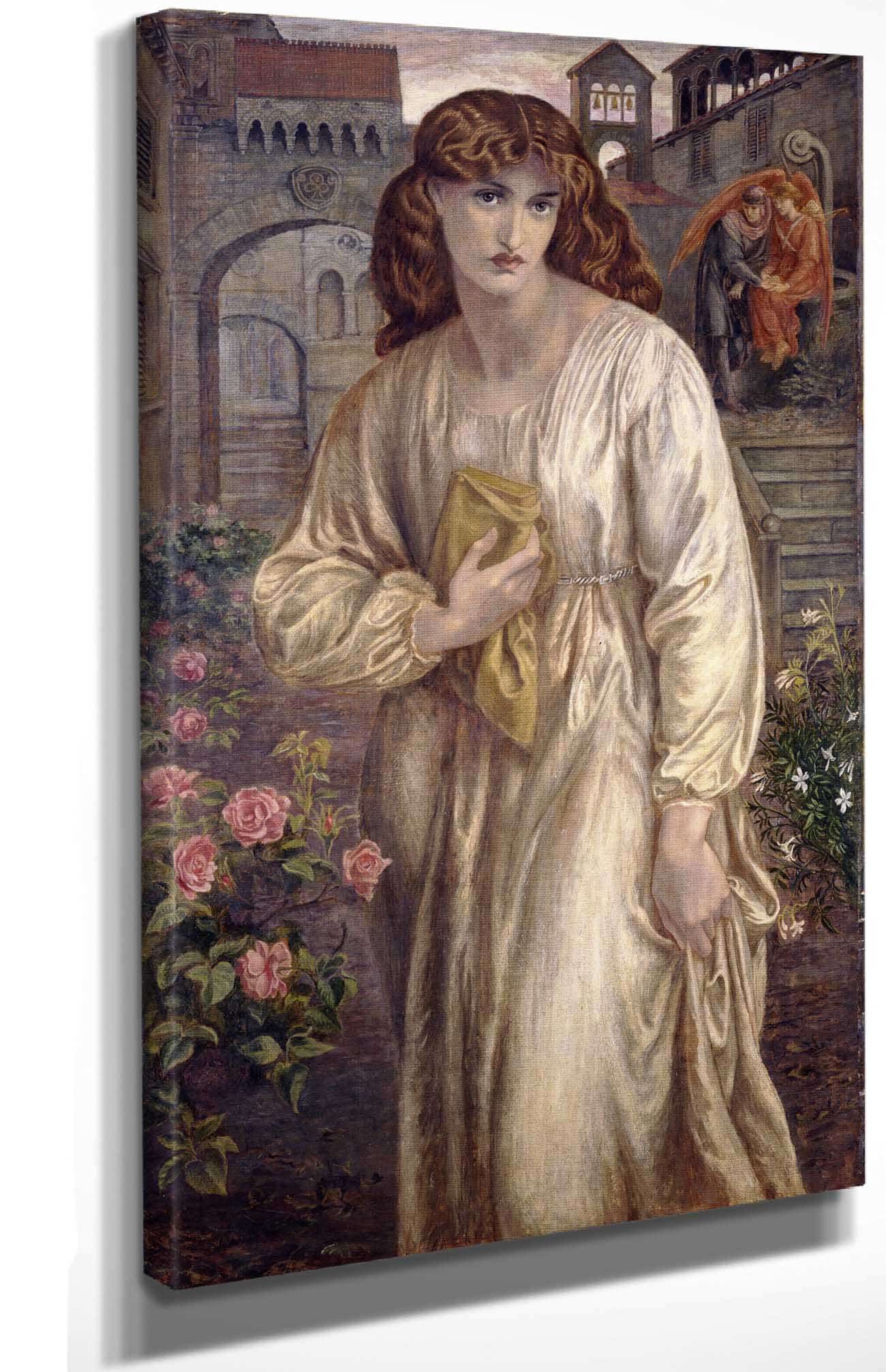 Salutation Of Beatrice by Dante Gabriel Rossetti Posters, Prints, & Visual Artwork