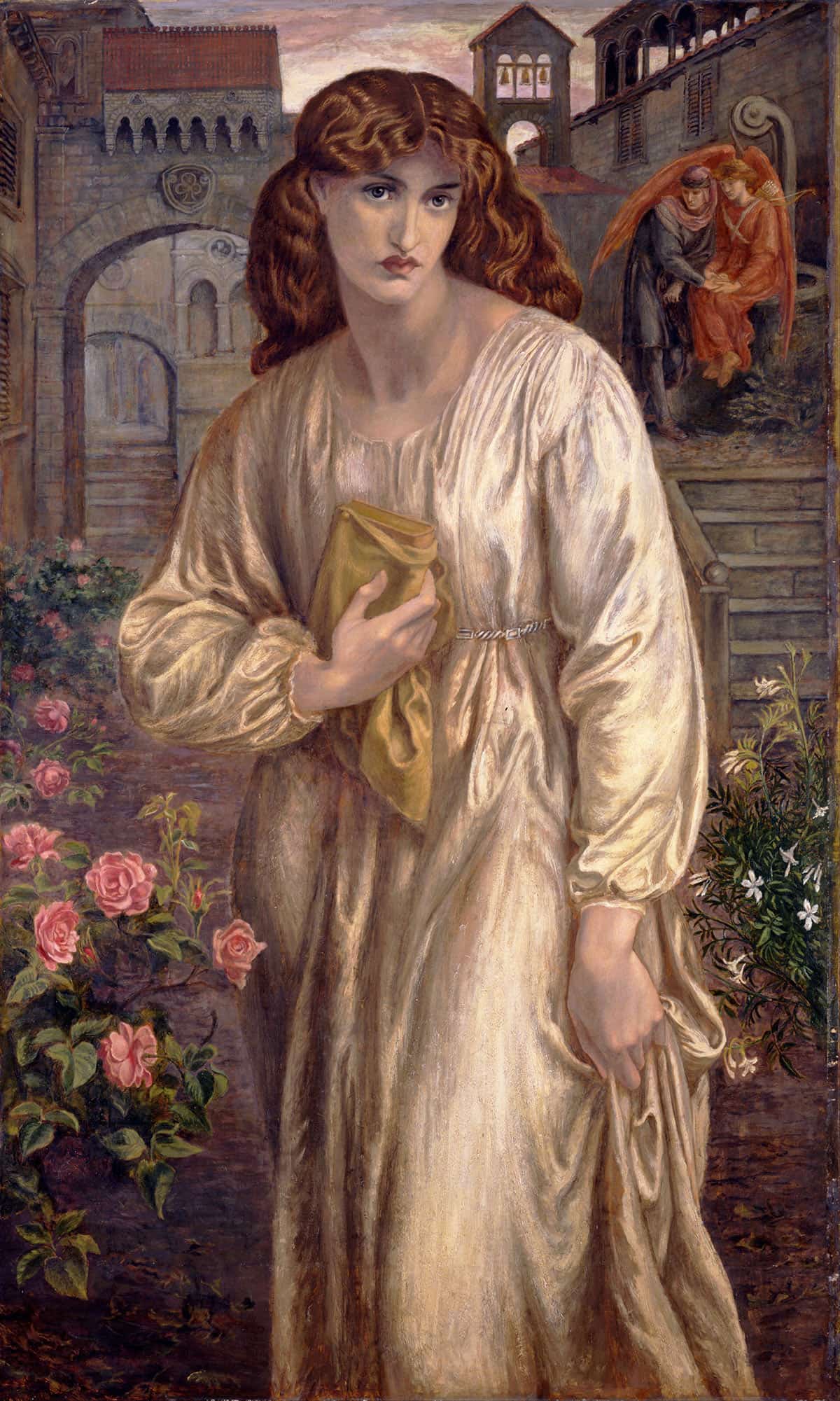 Salutation Of Beatrice by Dante Gabriel Rossetti Posters, Prints, & Visual Artwork