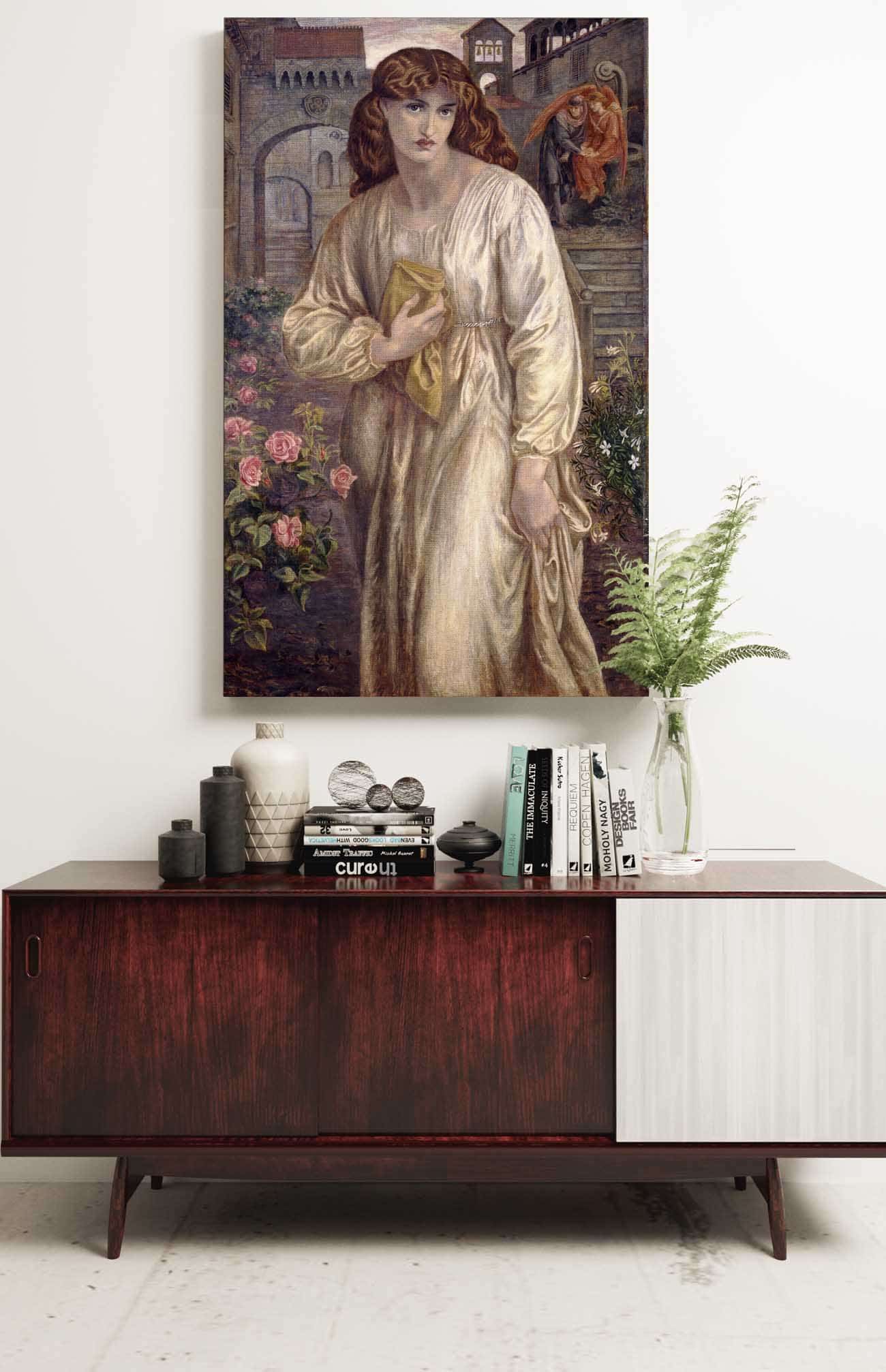 Salutation Of Beatrice by Dante Gabriel Rossetti Posters, Prints, & Visual Artwork