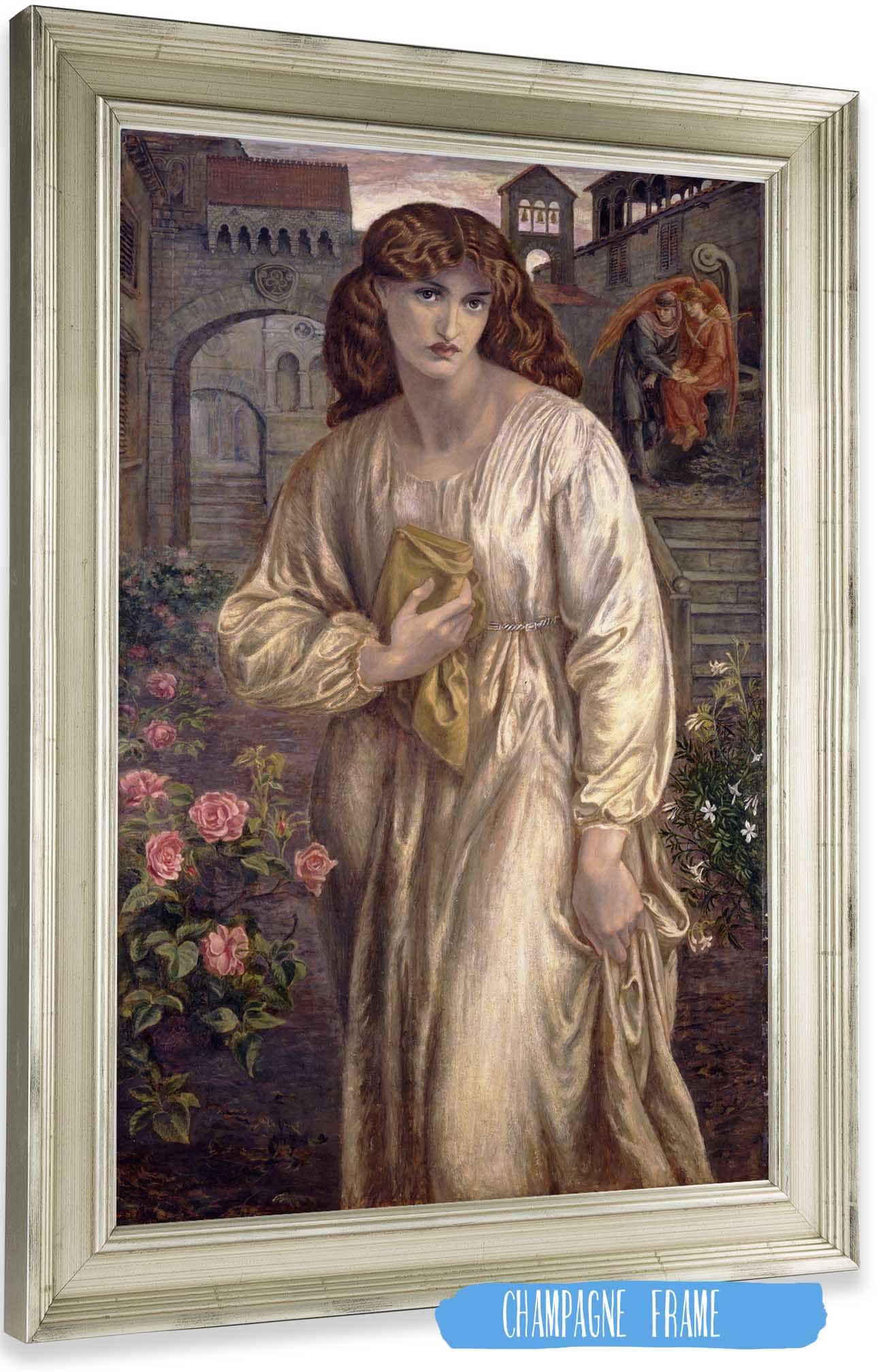 Salutation Of Beatrice by Dante Gabriel Rossetti Posters, Prints, & Visual Artwork