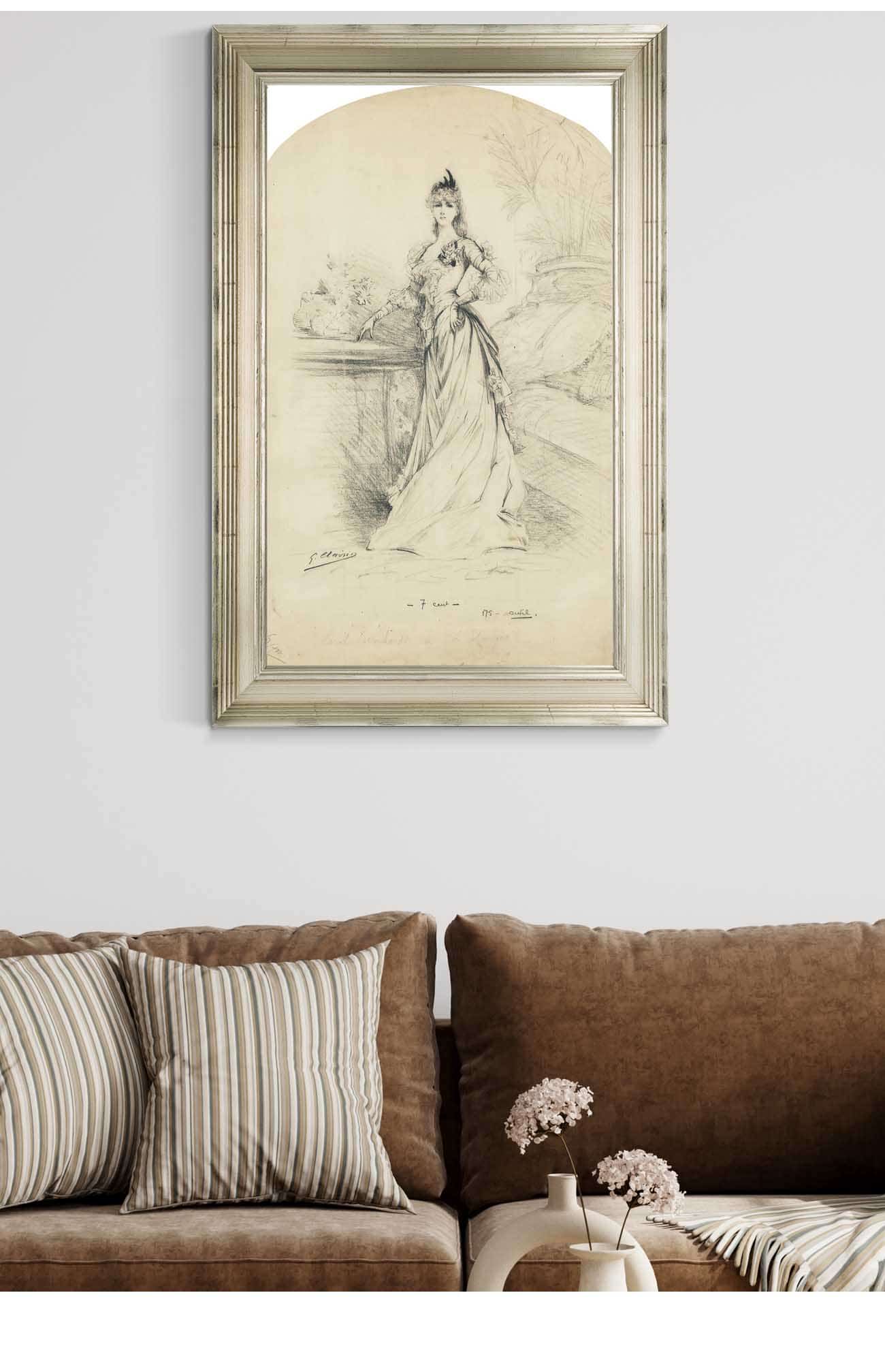 Sarah Bernhardt In Letrangere by Georges Jules Victor Clairin Posters, Prints, & Visual Artwork