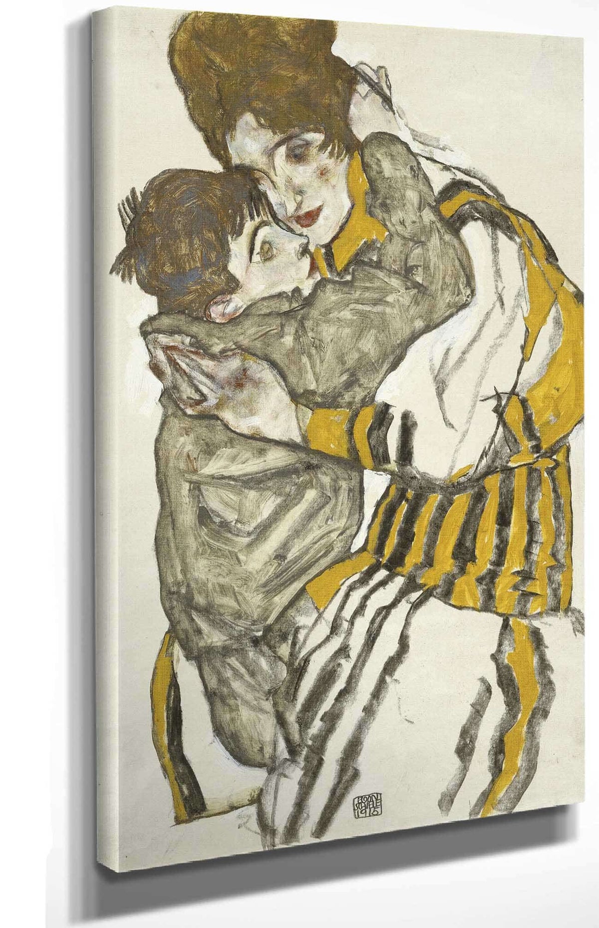 Schieles Wife With Her Little Nephew by Egon Schiele Posters, Prints, & Visual Artwork