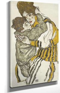 Schieles Wife With Her Little Nephew by Egon Schiele Posters, Prints, & Visual Artwork
