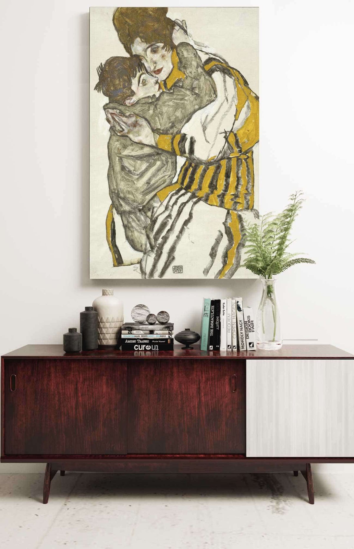 Schieles Wife With Her Little Nephew by Egon Schiele Posters, Prints, & Visual Artwork