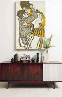 Schieles Wife With Her Little Nephew by Egon Schiele Posters, Prints, & Visual Artwork