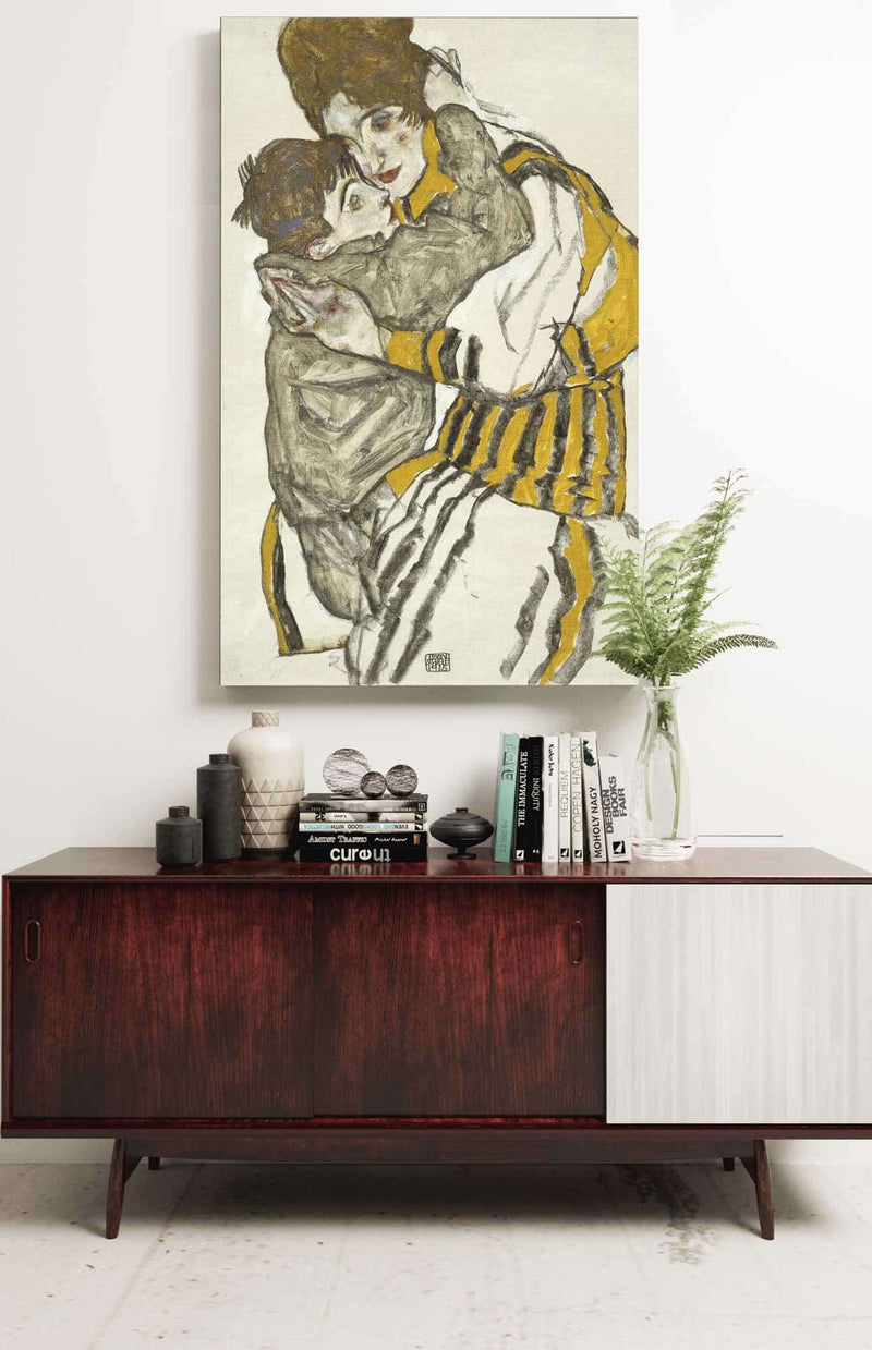 Schieles Wife With Her Little Nephew by Egon Schiele Posters, Prints, & Visual Artwork