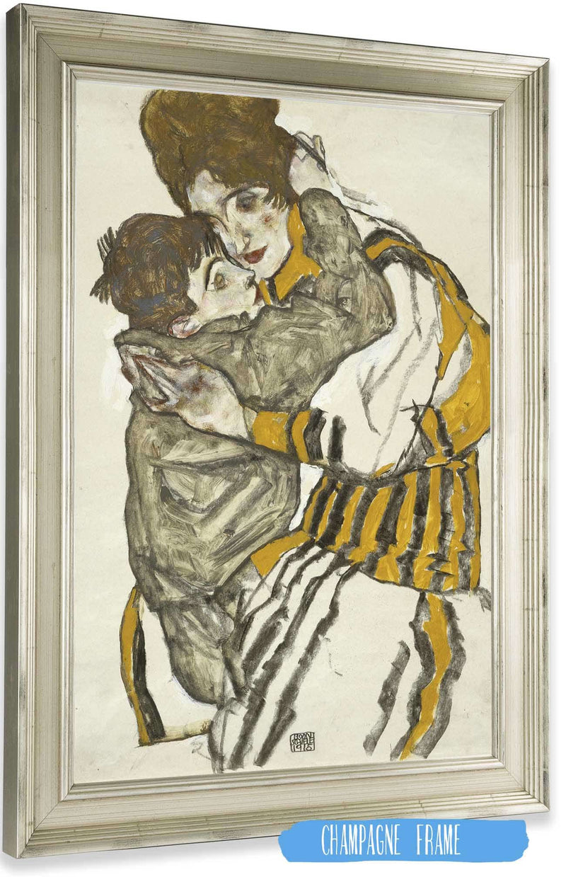 Schieles Wife With Her Little Nephew by Egon Schiele Posters, Prints, & Visual Artwork